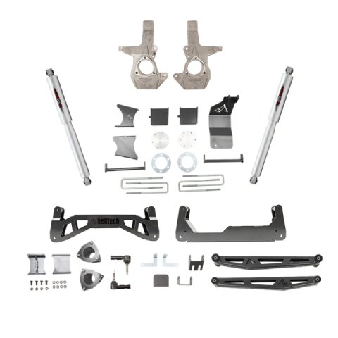 Belltech Lift Kits 150201BK Suspension Kit, Steering Knuckle/Leaf Spring Block, 7 in., Chevy, GMC, Kit