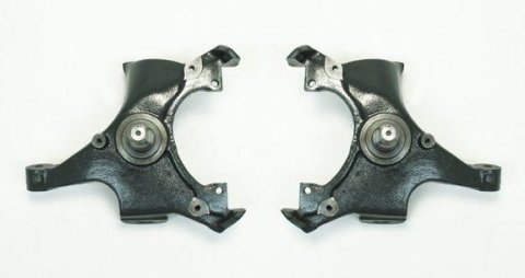 Belltech Front Spindles 2500 Spindles, Ductile Iron, 2 in. Drop, Chevy, GMC, Pair
