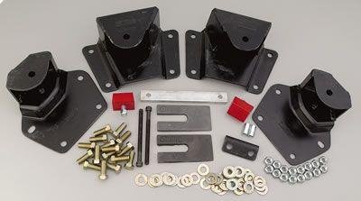 Belltech Hanger Kits 6574 Shackles and Hangers, 4.5 in. Drop, 2.5 in. Wide Spring, Dodge, Kit