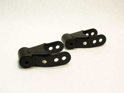 Belltech Rear Shackle Kits 6404 Kit, 1/2 in. Raised Ride Height, 2.5 in. Spring Width, Chevy, GMC/Ford/Dodge, Pair