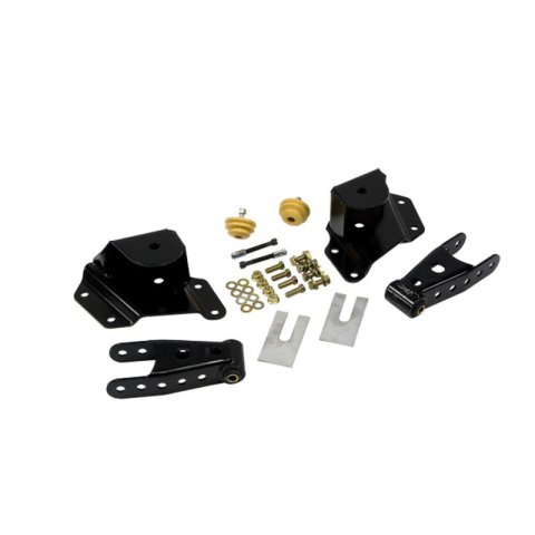 Belltech Rear Shackle Kits 6512 Shackles and Hangers, 4 in. Drop, 2.5 in. Wide Spring, Chevy, GMC, Pickup, Kit