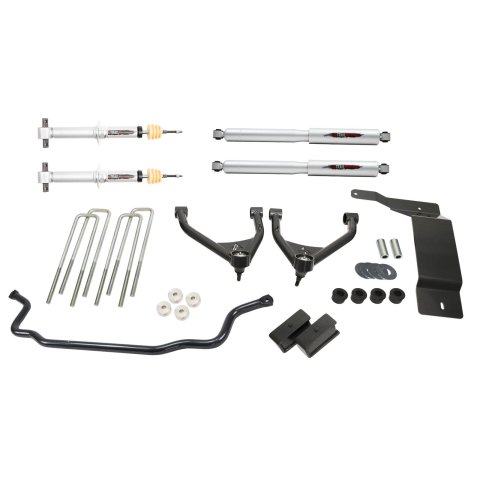 Belltech Lift Kits 150207TPS Suspension Kit, Strut Kit/Leaf Spring Block, 4 in. Lift, with Front Swat Bar, Chevy, GMC, Kit