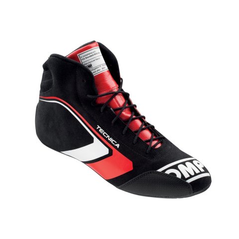 OMP Racing Inc Driving Shoes & Boots IC0-0823-A01-073-42 TECNICA SHOES BLACK/RED SIZE 42 FIA 8856-2018