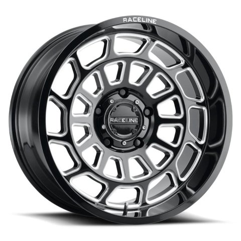 Raceline Wheels 955M Warp Black with Machined Finish 22x10 Wheel, Warp, Aluminum, Black, Finish, 22 in. x 10 in., 8 x 170mm Bolt Circle, 4.750 in. Backspace, Each