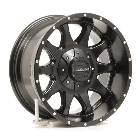 Raceline Wheels 930B Shift Matte Black 18x9 Wheel, Shift, Aluminum, Black, Matte, 6 x 5 1/2 in. Bolt Circle, 4.50 in. Backspace, Each