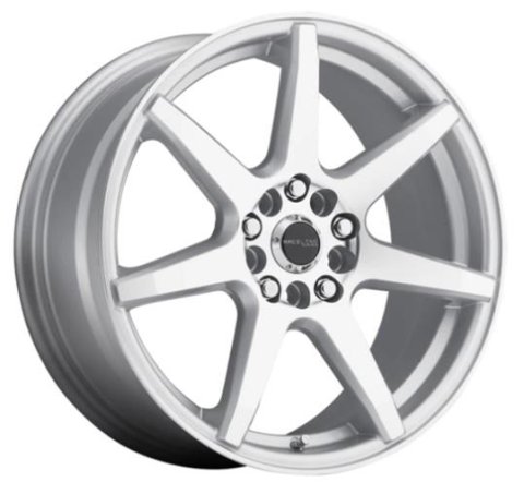 Raceline Wheels 131S EVO Matte Silver 17x7 Wheel, 131 , Aluminum 17 x 7 in., 5 x 108mm/5x114.3 in., +0.00mm Offset, Each