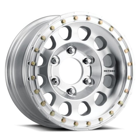 Method Race Wheels MR103 Beadlock Machined 15x8 Wheel, Beadlock, 15x8, -24mm Offset, 5x5.5, 108mm Centerbore, - Raw, Drilled, w/ BH-H24100