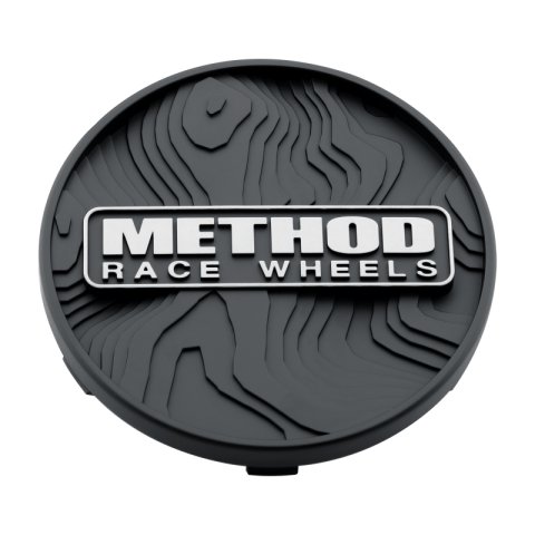 Method Race Wheels Wheel Center Caps CP-TOPO64S-B Topo Cap