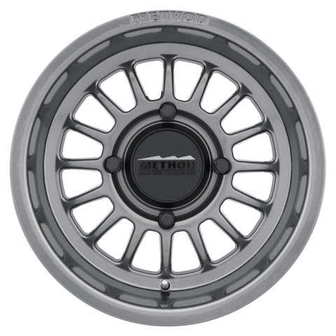 Method Race Wheels MR411 UTV Gloss Titanium MR41157046843 Wheel, Series, 15 in. x 7 in., 4 x 156mm Bolt Circle, 4.50 in. Backspace, Aluminum, Titanium, Each