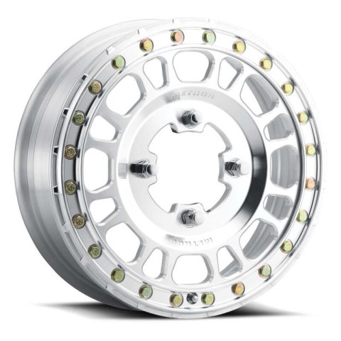 Method Race Wheels MR41255046343B Wheel, MR412 Beadlock, 15x5, 4.2+.8/+43mm Offset, 4x156, 120mm Centerbore, Machined - Raw, w/ BH-H24155