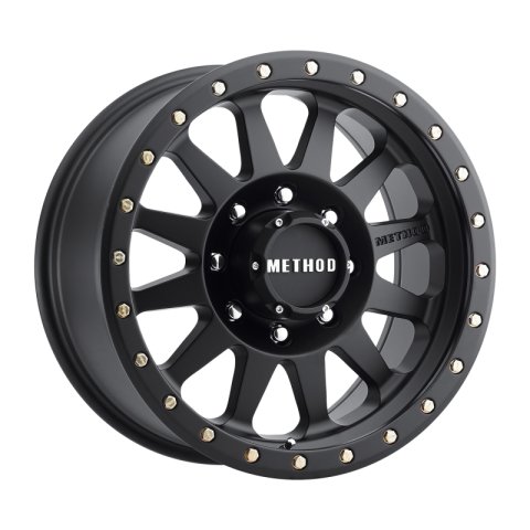 Method Race Wheels MR304 Double Standard Matte Black MR30489080512N Wheel, Standard, Aluminum, Black, 18 in. x 9 in., 8 x 6.5 in. Bolt Circle, 4.5 in. Backspace