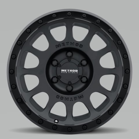 Method Race Wheels MR305785601000 Wheel, MR305 NV, 17x8.5, 0mm Offset, 6x5.5, 108mm Centerbore, Matte Black - Gloss Black Lip