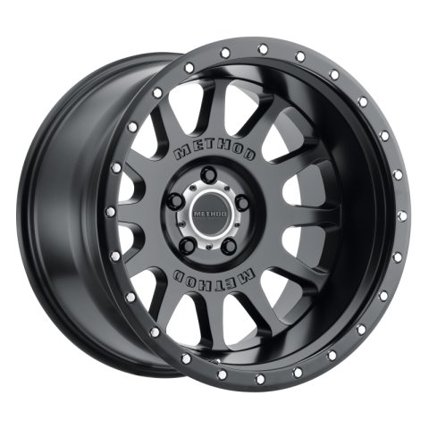 Method Race Wheels MR605 NV Matte Black MR60521055524N Wheels, Race, NV, Aluminum, Black, 20 in. x 10 in., 5 x 5.5 in./139.7mm Bolt Circle, 4.560 in. Backspace, Each
