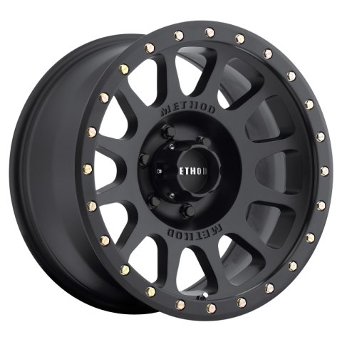 Method Race Wheels MR305 NV Matte Black MR30589060512N Wheels, NV, Aluminum, Black, 18 in. x 9.00 in., 6 x 5.50 in. Bolt Circle, 4.500 in. Backspacing, Each