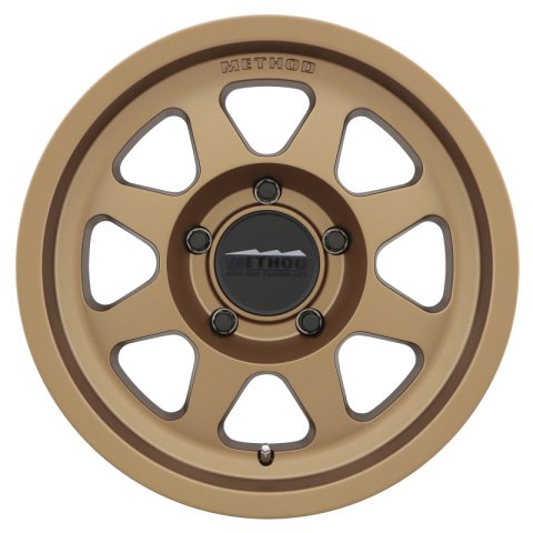 Method Race Wheels MR701 Matte Bronze MR70177512930 Wheels, Race, MR701, Aluminum, Bronze, 17 in. x 7.5 in., 5 x 4.5 in./114.3mm Bolt Circle, 5.430 in. Backspace, Each