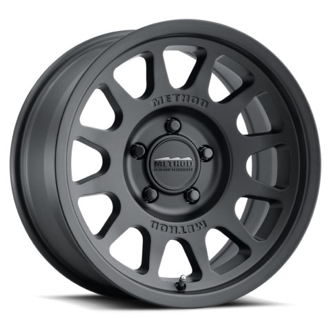 Method Race Wheels MR703 Matte Black MR70378550525 Wheels, Race, MR703, Aluminum, Black, 17 in. x 8.5 in., 5 x 5 in/127mm Bolt Circle, 5.730 in. Backspace, Each