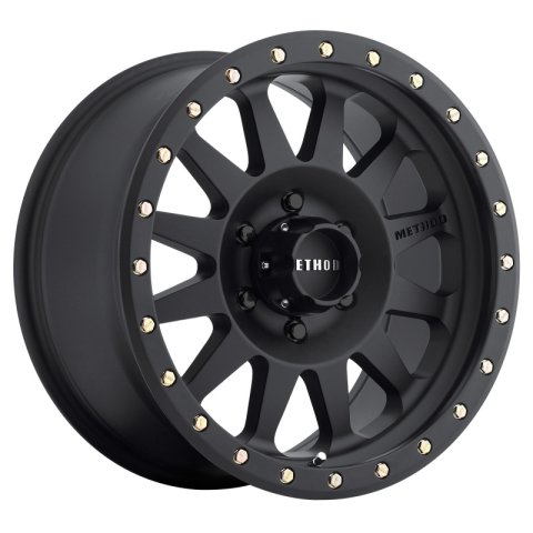 Method Race Wheels MR304 Double Standard Matte Black MR30489016518 Wheel, Standard, Aluminum, Black, 18 in. x 9 in., 6 x 135mm Bolt Circle, 5.75 in. Backspace