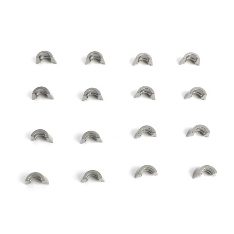 Manley 10 Degree Machined Valve Locks 13151T-8 Lock, Machined, Titanium, Degree, 1-Groove Beadlock, 5/16 in. Stem, Set of 16