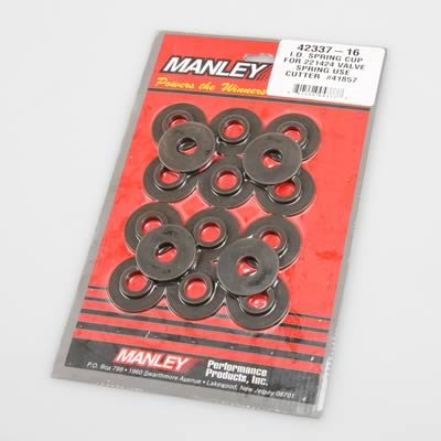 Manley Valve Spring Cups and Locators 42573-16 Locators, Inside, Steel, .062 in. Thick, 1.580 in. O.D., .567 in. I.D, .828 in. Shoulder, Set of 16