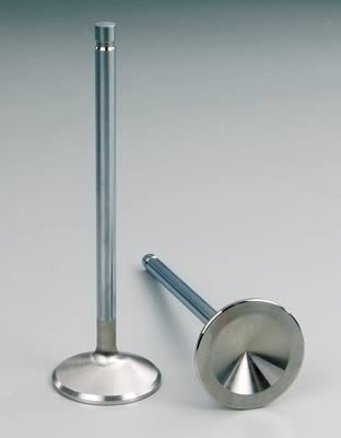 Manley Severe Duty Series Stainless Steel Valves 11583-1 Valve, Exhaust, Steel, 1.940 in. Diameter, .341 in. Stem, 6.400 in. Length, Chevy, Each