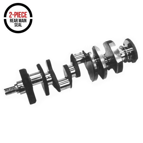 Manley Pro Series Crankshafts 190130 Crankshaft, 2-Piece Seal, Internal Balance, Forged 4340, 4.000 in. Stroke, 2.45 Mains, Chevy, 5.7, 6.6L, Each