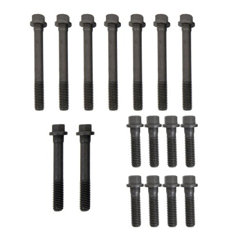 Manley Superior Head Bolts 42313 Cylinder Bolts, Steel, Natural, Hex Head, Chevy, Small Block, with Brodix Aluminum, Pontiac Heads, 1-Head
