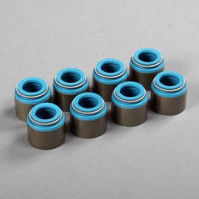 Manley All-PTFE Valve Stem Seals 24034-16 Seals, Positive Stop, PTFE, 0.313 in. Stem, 0.530 in. Guide Diameter, Set of 16