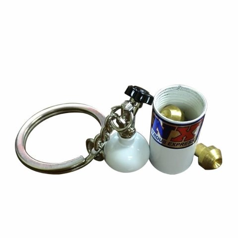 Nitrous Express Miniature NX Bottle Keychains 16422 Keychain, Express, with Logo, Each