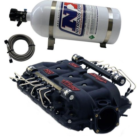 Nitrous Express MSD AirForce Direct Port Intake Manifold Kits for 2014-2015 CAMARO, 2006-2013 CORVETTE - INTAKE025 Oxide System, Port, Airforce Manifold, 500 HP, Kit