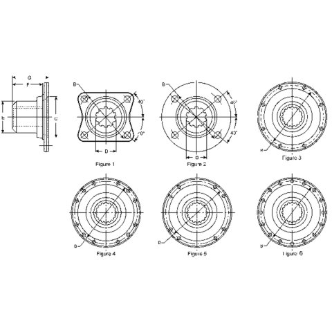 Dana Spicer Drivetrain Products Pinion Flanges 2-1-1881X 26 SPLINE D44 PINION FLANGE