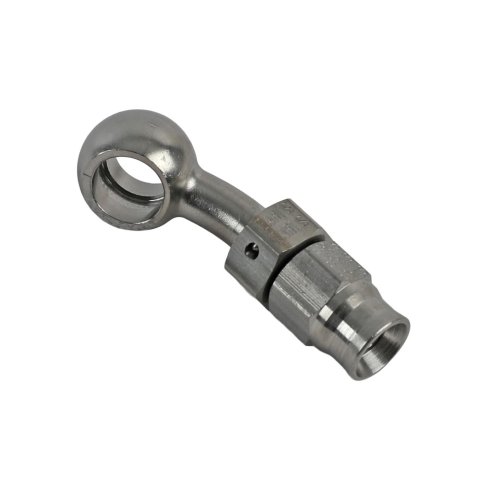 Earl's Performance Speed-Seal Hose Ends 600593ERL Fitting, End, Speed-Seal, 30 Degree, -3 AN Hose, 10mm Banjo, Stainless Steel, Natural, Each