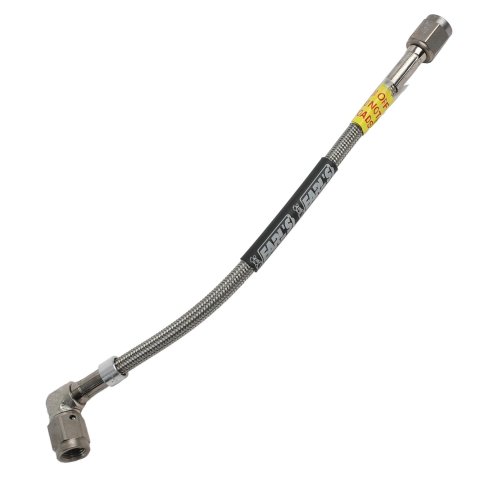 Earl's Performance Speed-Flex Brake Lines 63011708ERL Line, Speed-Flex, Braided Stainless Steel, 8 in., -3 AN 90 Degree Female, -3 AN Straight Female, Each