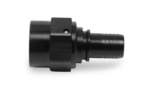 Earl's Performance UltraPro Hose Ends 680112ERL Ends, UltraPro, Crimp Non-swivel, Straight, -12 AN Size, Aluminum, Black Anodized, Each