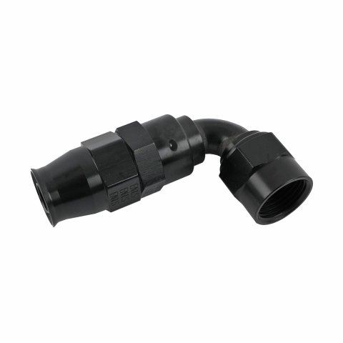 Earl's Performance UltraPro Hose Ends 629108ERL Ends, UltraPro, Reusable Swivel, 90 degree, -8 AN Size, Aluminum, Black Anodized, Each