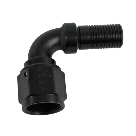Earl's Performance Ultra-Flex 650 Hose Ends 679108ERL Fitting, End, 650, 90 Degree, -8 AN to Male -8 AN, Aluminum, Clear Anodized, Each