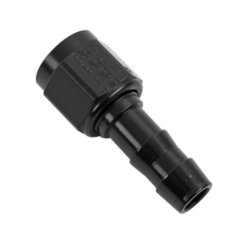 Earl's Performance Super Stock Hose Ends AT700167ERL Fitting, End, Stock, Straight, Aluminum, Black Anodized, -6 AN Male, -6 AN Female, Each