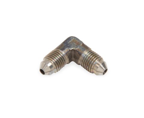 Earl's Performance Couplers SS982103ERL Fitting, Coupler, Union, AN to AN, 90 Degree, Stainless Steel, Natural, -3 AN, -3 AN, Each