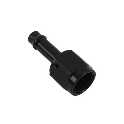 Earl's Performance Vapor Guard Hose Ends 750156ERL End, Guard, Straight, 5/16 in. Size, Socketless Barb, -6 AN Female Threads, Aluminum, Black, Each