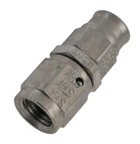Earl's Performance Speed-Seal Hose Ends 600143ERL Fitting, End, Speed-Seal, Straight, -3 AN to Female -4 AN, Steel, Zinc Plated, Each