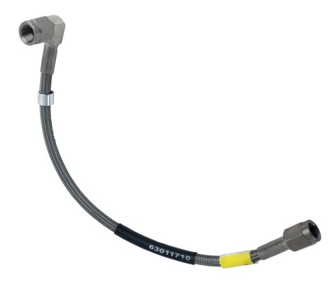 Earl's Performance Speed-Flex Brake Lines 63011710ERL Line, Speed-Flex, Braided Stainless Steel, 10 in., -3 AN 90 Degree Female, -3 AN Straight Female, Each