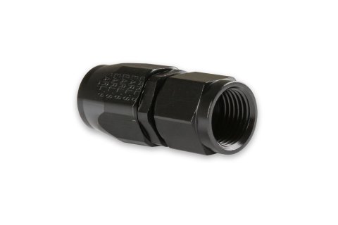 Earl's Performance Swivel-Seal Hose Ends AT800106ERL Fitting, End, Straight, -6 AN, Swivel-Seal, Aluminum, Black Anodized, Each