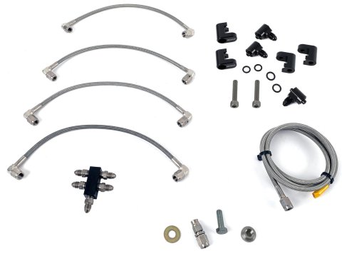Earl's Performance LS Steam Vent Kits LS0015ERL Engine Coolant Crossovers, Kits, Aluminum, Black Anodized, Chevy, Small Block LS, Kit