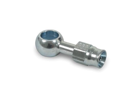 Earl's Performance Speed-Seal Hose Ends 600703ERL Fitting, End, Speed-Seal, Straight, -3 AN Hose, 10mm Banjo, Steel, Natural, Each