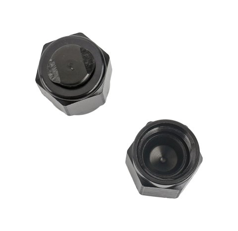 Earl's Performance AN Caps AT592906ERL Fittings, Caps, -6 Female, Aluminum, Black Anodized, Pair