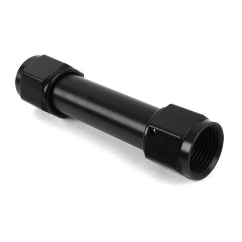 Earl's Performance Couplers AT915384LERL Fitting, Coupler, Union, AN to AN, Straight, Aluminum, Black Anodized, -8 AN, -8 AN, Each