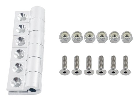 Earl's Performance Line Clamps 170203ERL Hose Mounting Clamps, Billet Aluminum, Polished, One .188 in. Diameter Hole, Set of 6