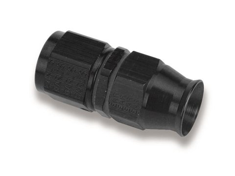 Earl's Performance Speed-Seal Hose Ends AT600138ERL End, Speed Seal, Straight, -8 AN Female Threads, Aluminum, Black Anodized, Each