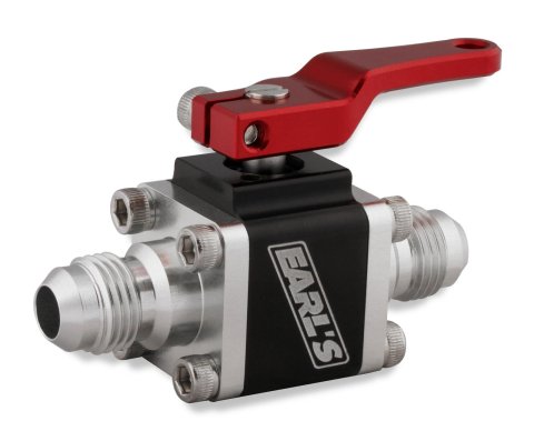 Earl's Performance UltraPro Ball Valves 230506ERL Valve, -6 AN Male to -6 AN Male, Aluminum, Anodized, Each