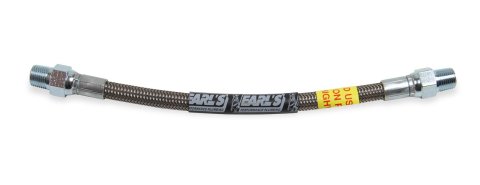 Earl's Performance Speed-Flex Brake Lines 64151512ERL Line, Speed-Flex, Braided Stainless Steel, 12 in., 1/8 in. NPT Male, 1/8 in. NPT Male, Each