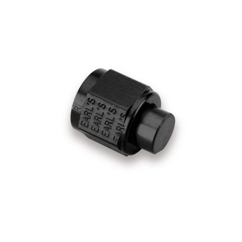 Earl's Performance AN Caps AT992912ERL Fitting, Cap, -12 Female, Aluminum, Black Anodized, Each